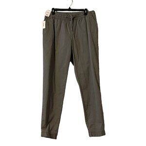 NWT Rowm Drawstring Elastic Waist Stretch Jogger Pants in Charcoal Gray